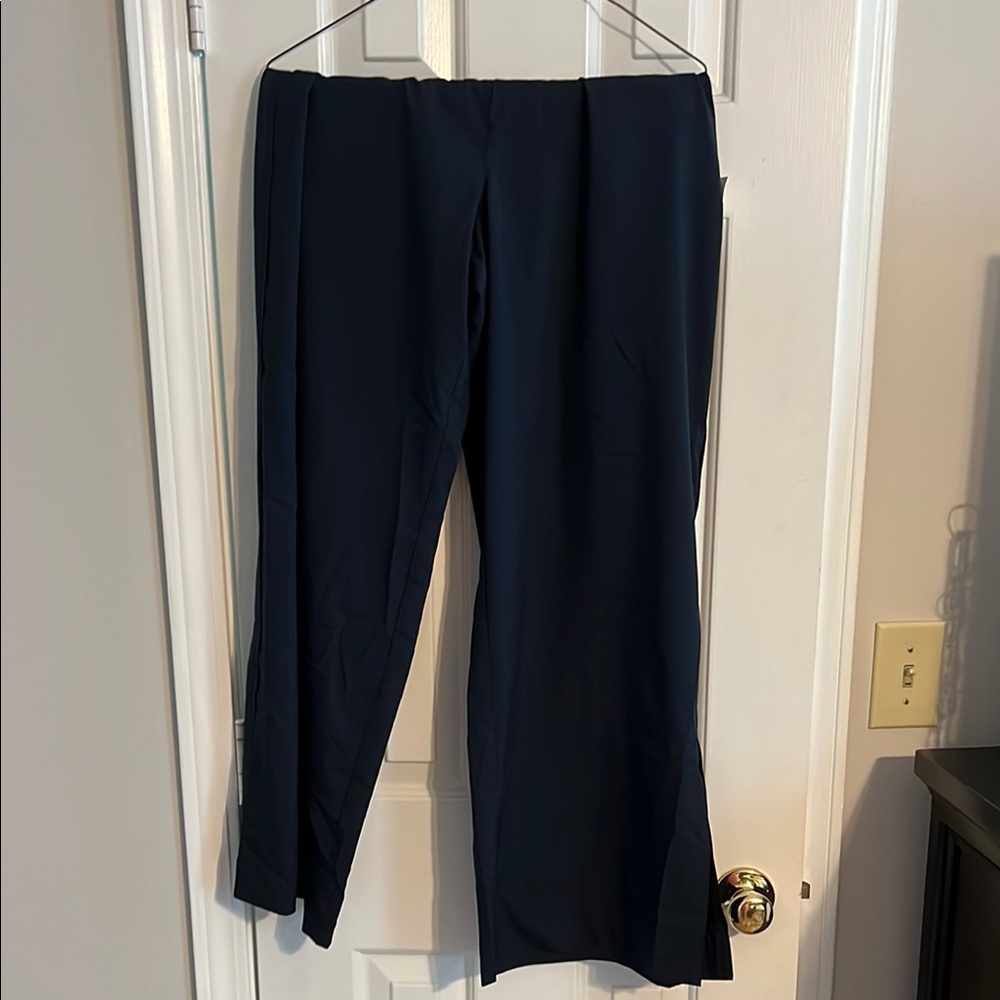 Maternity Navy Blue Wide-Leg Pants